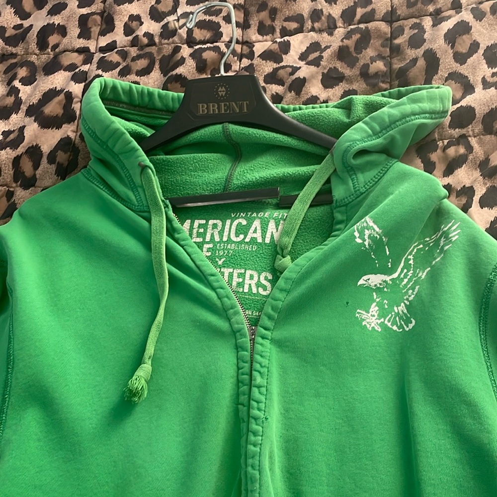 AMERICAN EAGLE 🦅 Y2k STYLE EAGLE HOODIE ZIP UP XXL PINKMAN 2000s